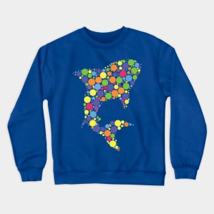 Polka Dot Shark International Dot Day  1 Crewneck Sweatshirt